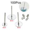 100 шт. DIY практичные удобные плоские серьги с плоским дном игла для сережек аксессуары серьги ручной работы