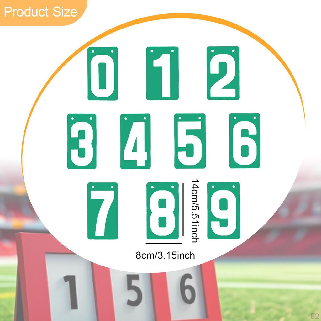 Score Keeper Flip Number Cards Numbers 0-9, Соревнование, Портативный, Настольный дисплей для футбола