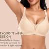 Plus Size Women Wireless Seamless Bralette Push Up Bra No Underwire Comfortable Back Support