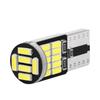 10 шт. Суперяркие светодиодные лампы T10/W5W 6000K с чипами SMD 4014 для освещения салона автомобиля и номерного знака
