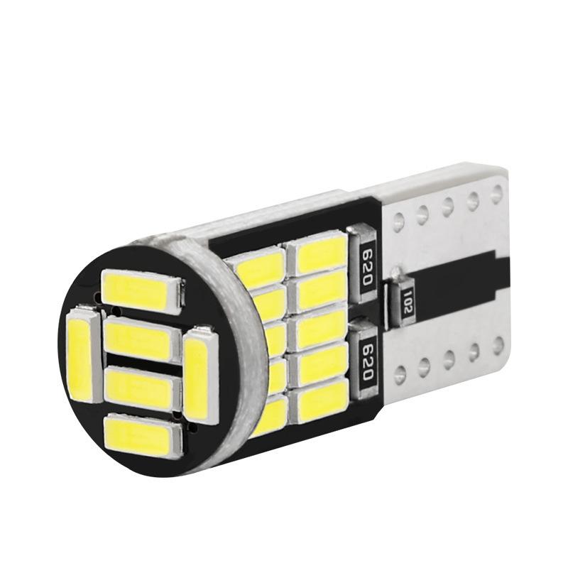 10 шт. Суперяркие светодиодные лампы T10/W5W 6000K с чипами SMD 4014 для освещения салона автомобиля и номерного знака