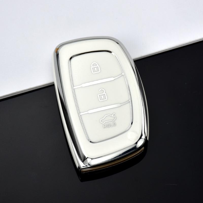3 4 кнопки новый чехол для смарт-ключа из ТПУ для Hyundai Tucson Santa Fe Rena Sonata Elantra Creta Ix35 Ix45 I10 I30 I40 аксессуары