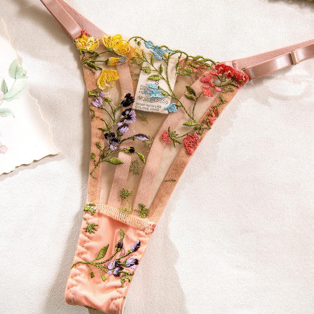 Женские кружевные комплекты бюстгальтеров Бесшовное нижнее белье Сексуальные трусики Бюстье Ультратонкие трусы