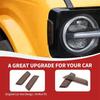 2 Black Daytime Running Light Covers for 2021-2024 Ford Bronco
