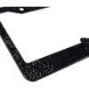 Fashion Premium Handmade Crystal License Plate Frames,Waterproof Bling License Plate Covers,US Universal Rhinestone License Plate Holder For Women(1