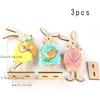 Wooden Table Centerpieces Bunny Gnomes Egg Family Desk Decoration New Spring Ornament