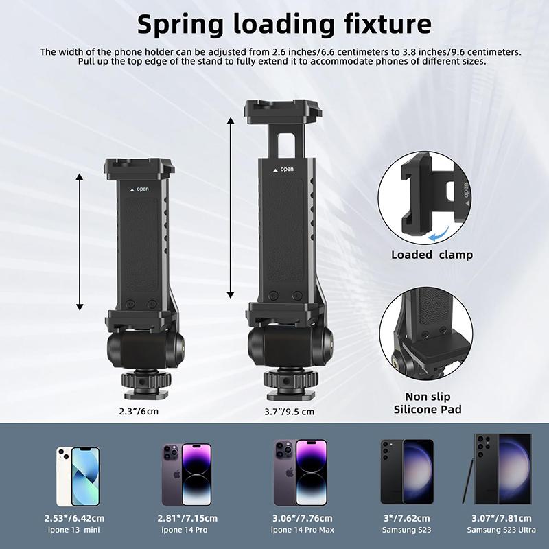 Держатель-адаптер для мобильного телефона, кронштейн для камеры DSLR, светильник для цифровой камеры, штатив, устройства