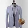 Костюм весна и лето тонкий мужской повседневный костюм тонкий разрез маленький костюм льняной пиджак для мужчин