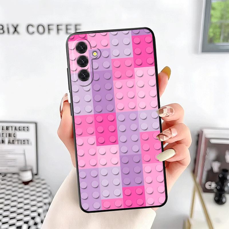 Fashion Building Blocks Pattern Soft Phone Case for Samsung A17 A37 A57 A16 A26 A36 A56 A15 A25 A35 A55 A14 A24 A34 A54 A13 A23