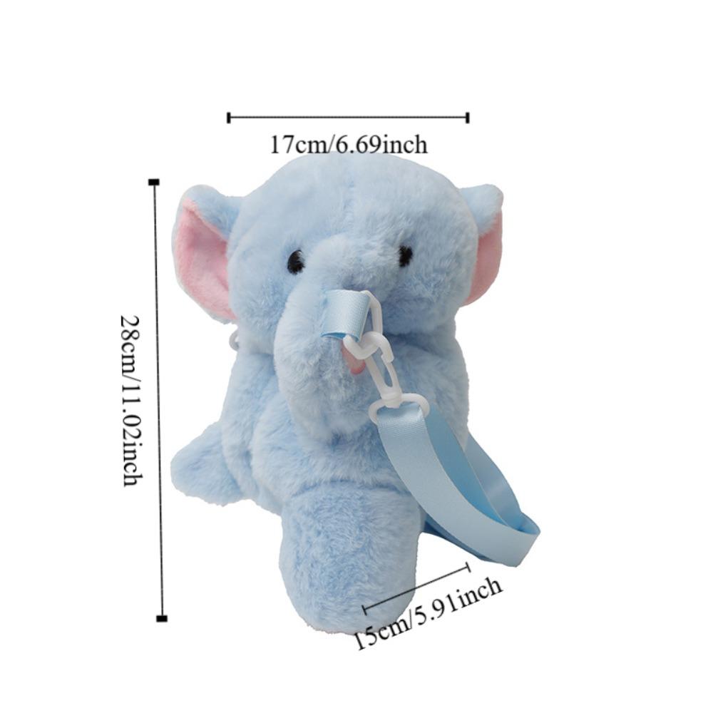 Korean Style Plush Doll Crossbody Bag JK Lolita Animal Shoulder Bag Children's School Bag Outdoor