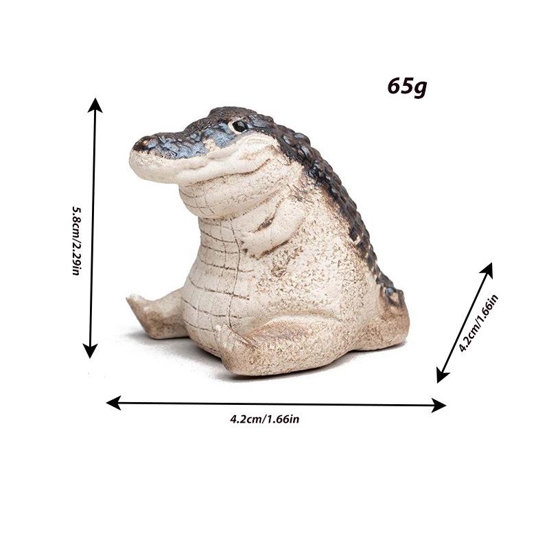 Маленький пухлый крокодил, садовые украшения, украшения для домашнего стола, поделки из смолы, подарки