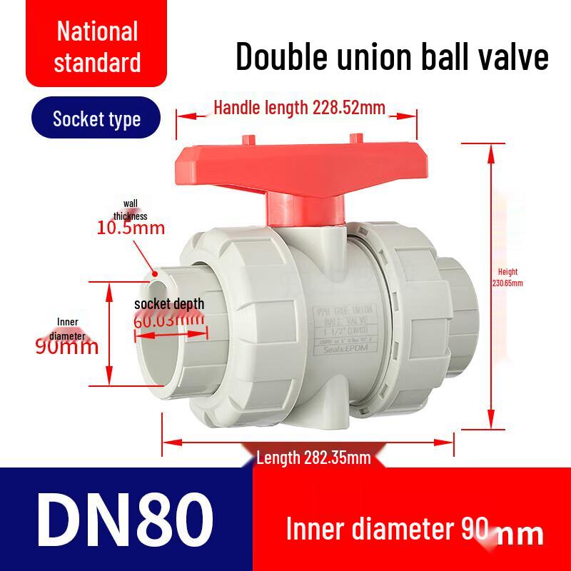 CHENXIANG PPH/PPR Hot-Melt Live Joint Ball Valve