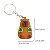 Turtle Cartoon Keychain PVC Animal Pendant Funny Capybara Key Ring  Girls