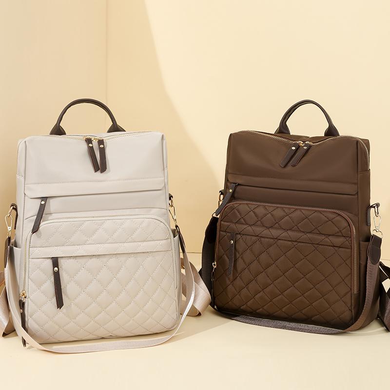 Ромбовидная вышивка рюкзак женский рюкзак большой емкости водоотталкивающий дорожный рюкзак