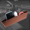1Pcs Car Crevice Box Car Seat Slot Box Organizer PU Leather Car Seat Crevice Gap Storage Bag Phone & Key Holder Car Accessories