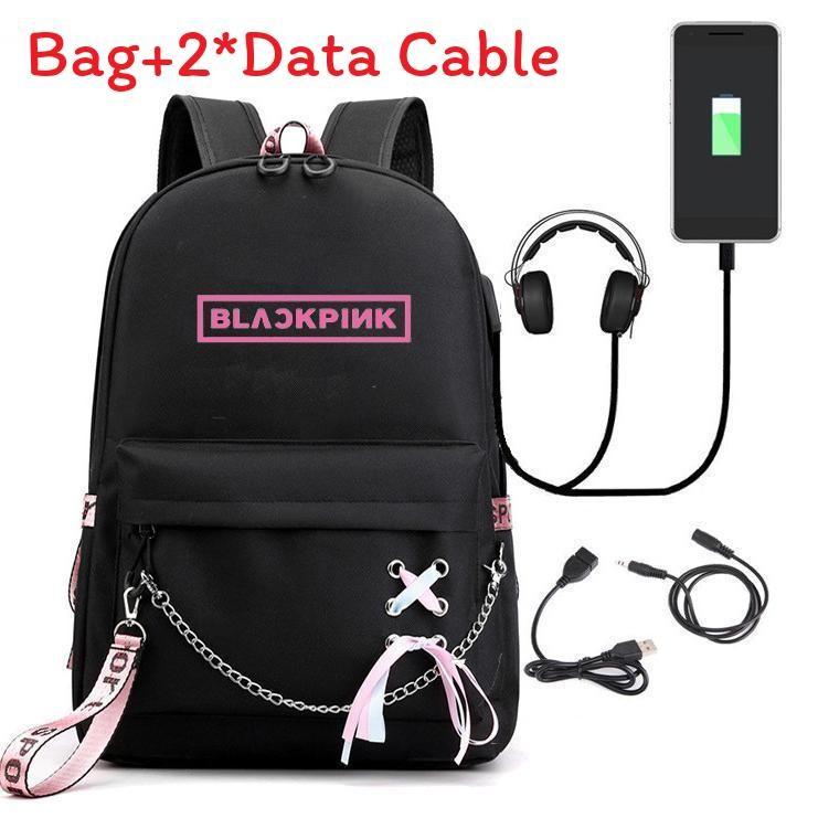 Stray Kids Foldable Polyester Book Bag With Spacious Compartments For Students