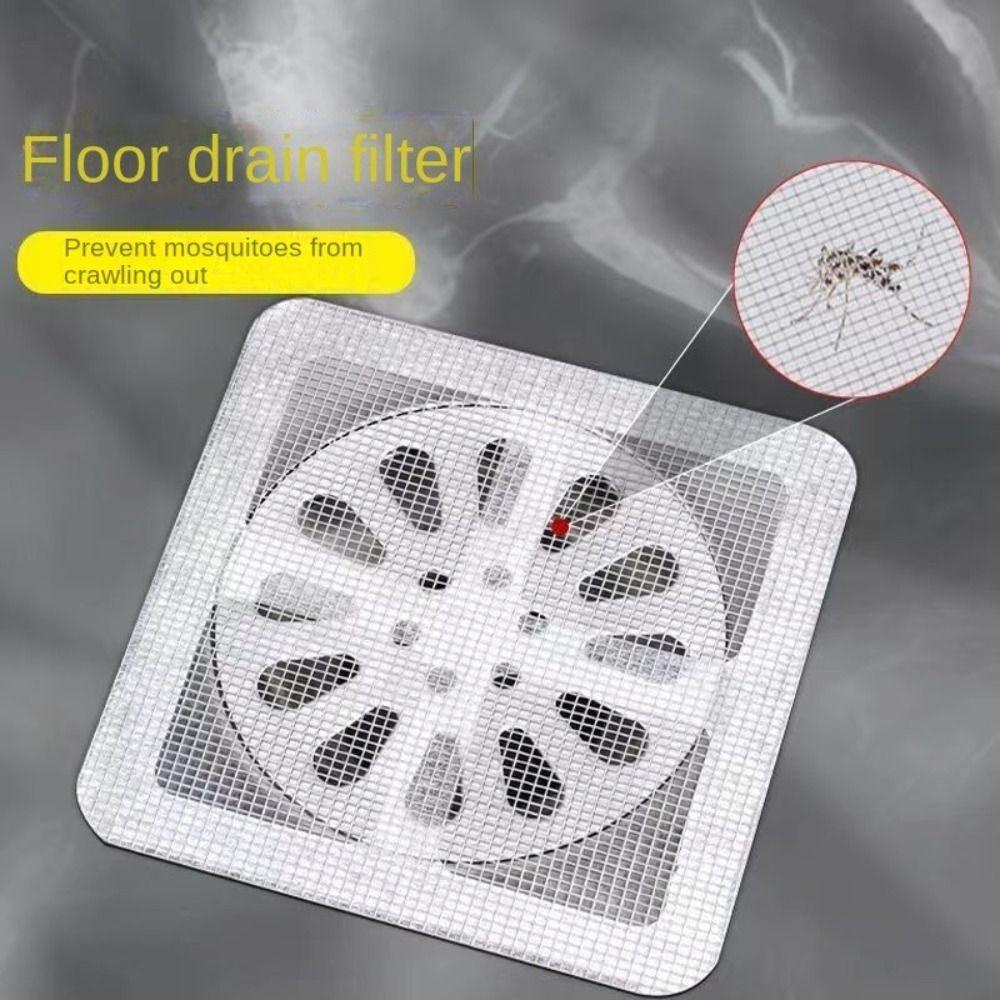 30Pcs Sink Strainers Disposable Floor Drain Sticker Anti-blocking Filter Mesh Stickers  Bathroom