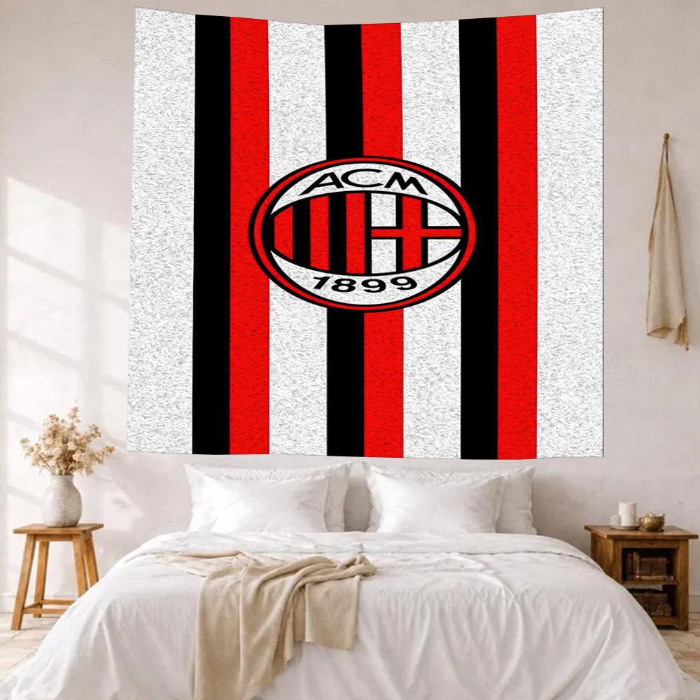 Ac Milan Wall Decor Tapestry Art For Pet Memorial Birthdaywedding Party Backdrop Family Gift