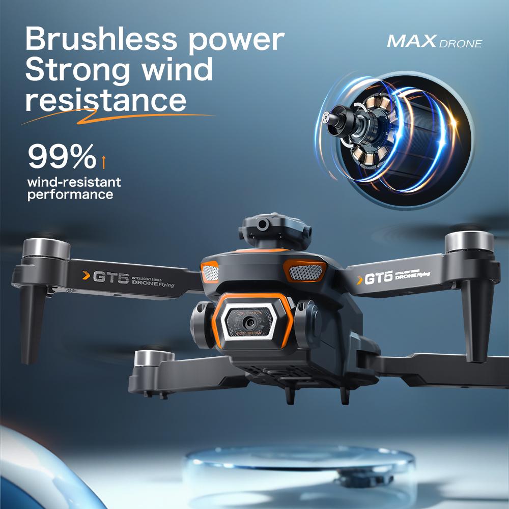 New GT5 MAX Drone Aerial Photography Aircraft 8K ESC Electric Control Camera WIFI FPV Brushless Obstacle Avoidance Quadcopter Toy Gift Children