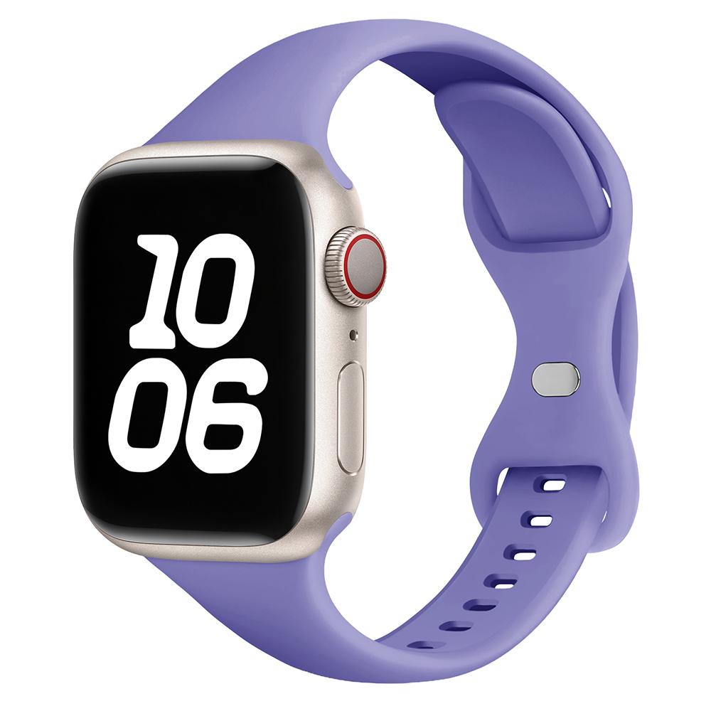 Тонкий силиконовый ремешок для Apple Watch 11 10 46 мм Ultra 3-2 49 мм серии 9-8-7 41 мм 45 мм 44 мм спортивный браслет iWatch 4 6 5 SE 3 ремешок