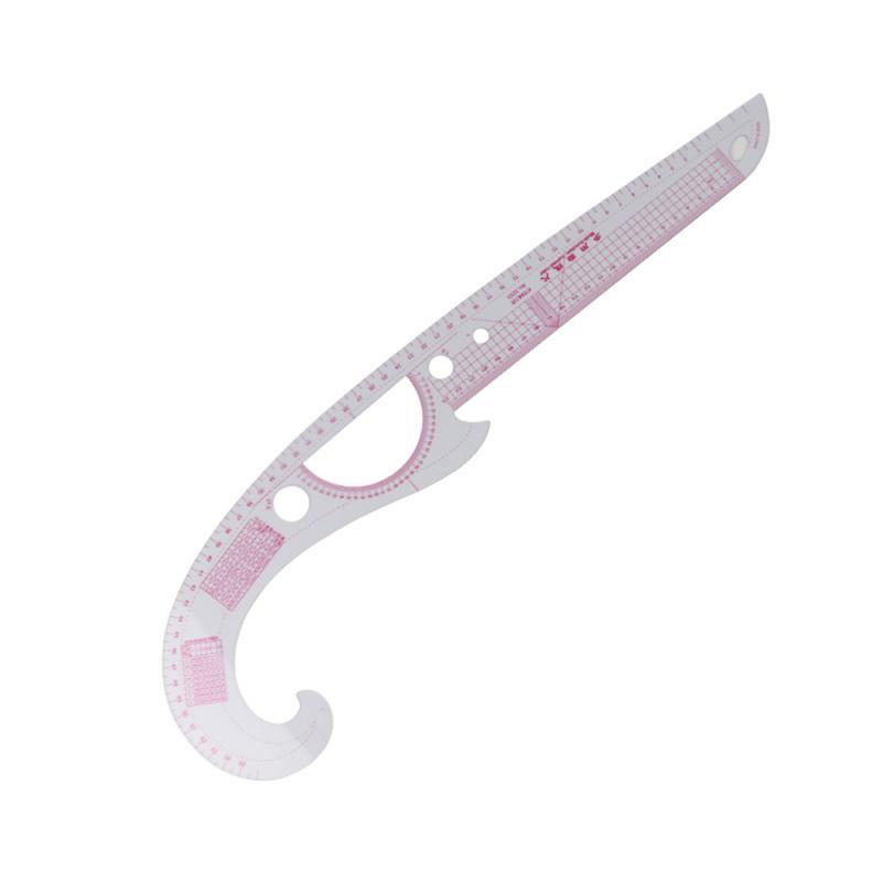 Многофункциональные швейные инструменты Мягкая пластиковая линейка в форме запятой Линейка для дизайна Французская кривая Линейка