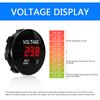 DC 5V-48V Round Voltmeter Car LED Panel Digital Voltmeter Tester Monitor Battery Capacity Display Volt for Car Boat Marine
