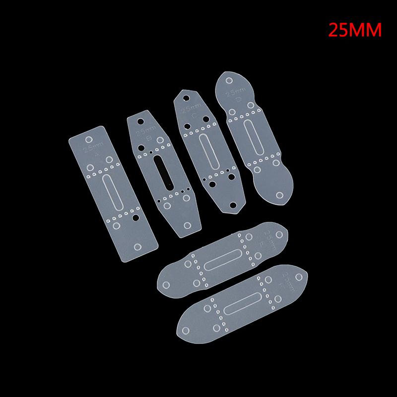 6 шт./компл. кожаный ремень из ПВХ с пряжкой, шаблоны для штамповки, трафаретный инструмент