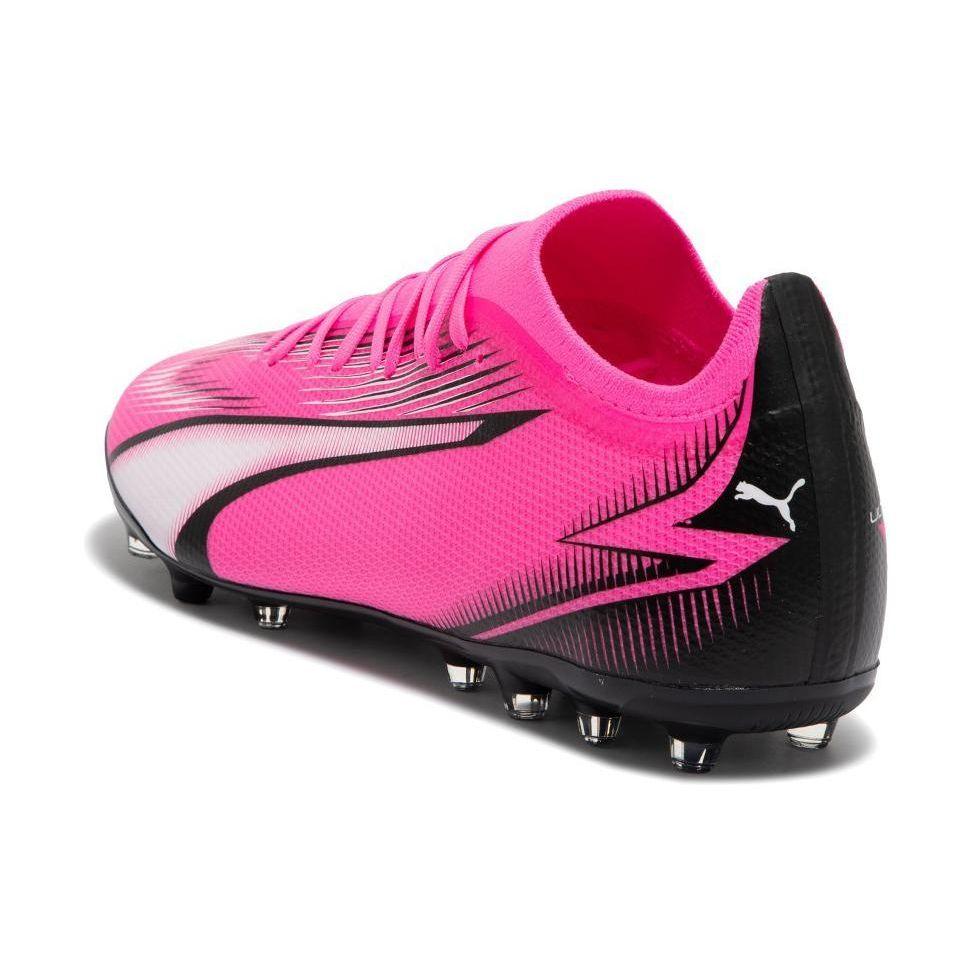 Puma Ultra Match Mg Comfortable Versatile Football Shoes Men Football Shoes Pink Black White 107756-01