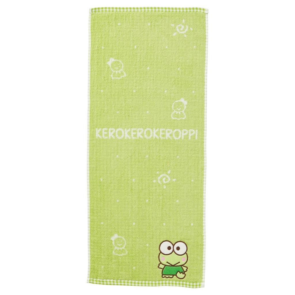Marushin Sanrio Kerokerokeroppi Cute Keroppi Character Face Antibacterial and 3005067300 Towel, Deodorizing,