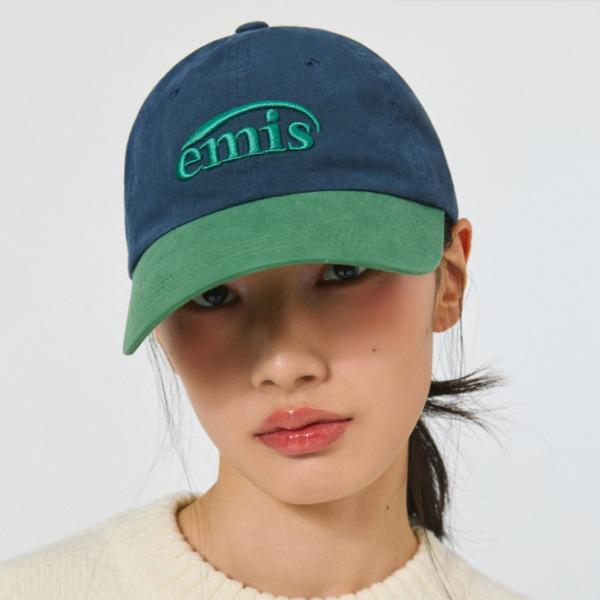 EMIS Washed Two Tone Ball Cap (Pink, Olive, Red, Navy, Black, Gray Denim)