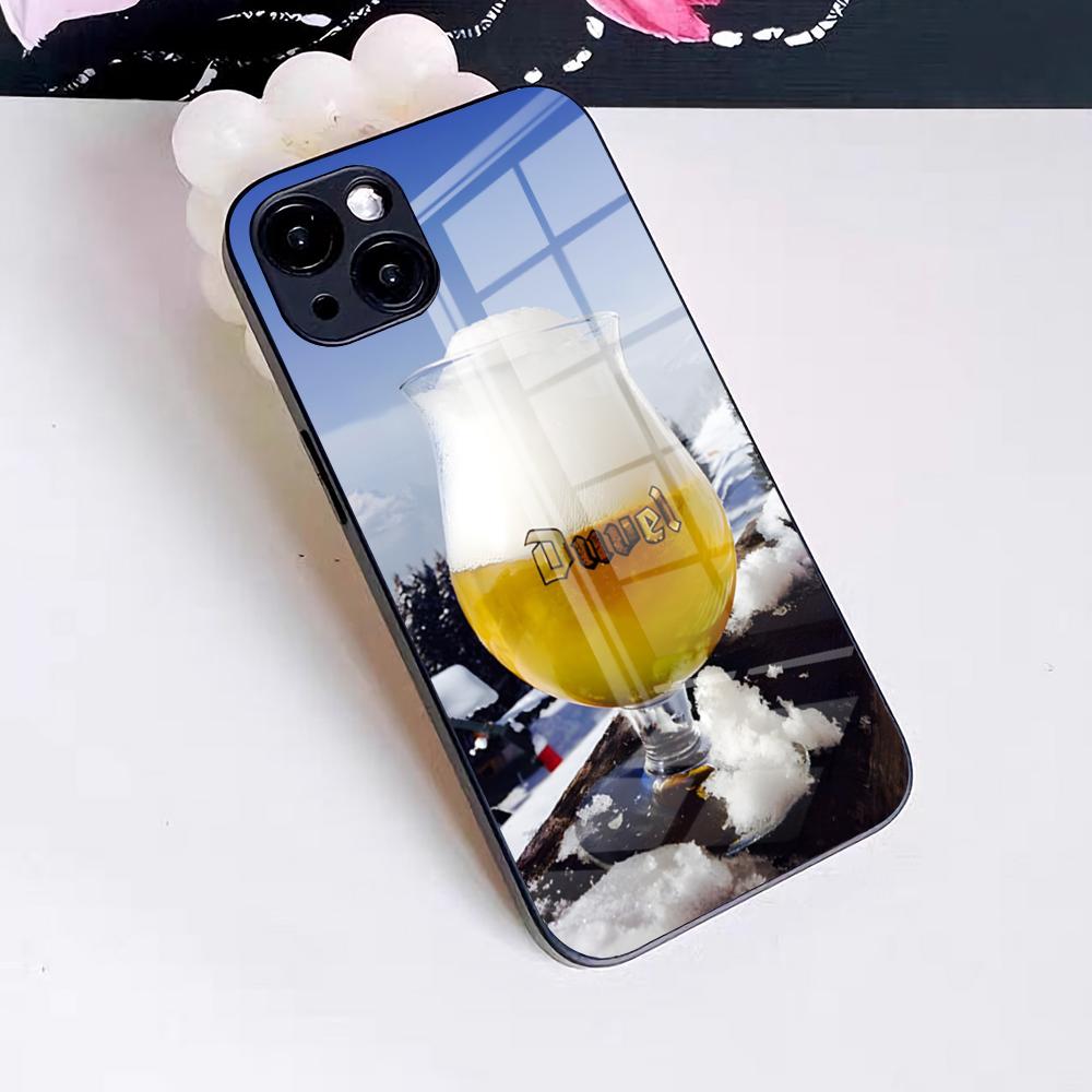 Чехол для телефона Duvel Beer для iPhone 17 Pro Max 16 15 14 Pro Max 13 11 X Xs Xr 8 7Plus Стеклянная крышка