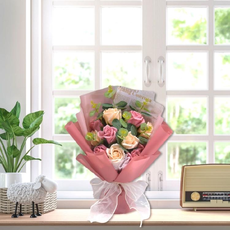 Искусственные Мыльные Лепестки Букеты Цветов Украшение Комнаты на День Святого Валентина Подарок на День Матери