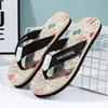 Trend personalized theme beach flip-flops men's casual trend non-slip room wear sandals summer pinch slippers men