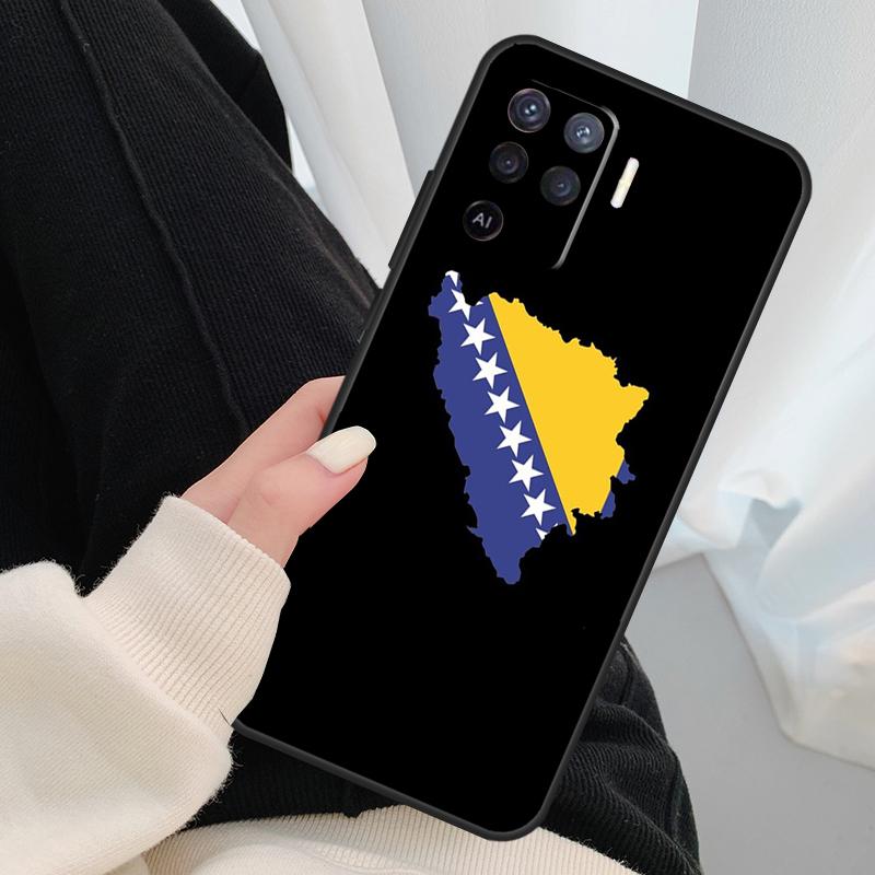 Чехол-флаг Боснии для Oppo A40 A60 A80 A5 Pro A15 A16 A17 A57 A77 A94 A74 A54 A76 A96 A18 A38 A58 A78 A98