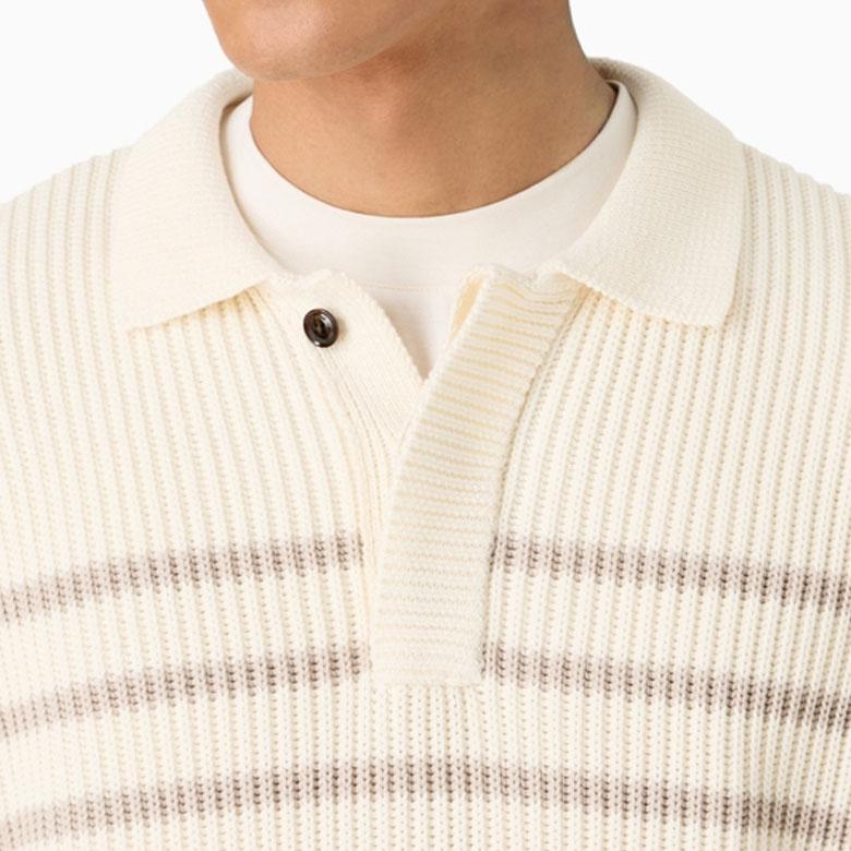 EMPORIO ARMANI SS24 Knitwear Men's Ecru 3D1MXG-1MPHZ-F177