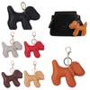 Cute Puppy Puppy Keychain PU Leather Car Key Ring Chain Cute PU  Dog Keychain  Bag Ornament