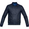 Solid Color Crew Neck Cotton Jacket Men Jackets Academy-Blue 1306450-408
