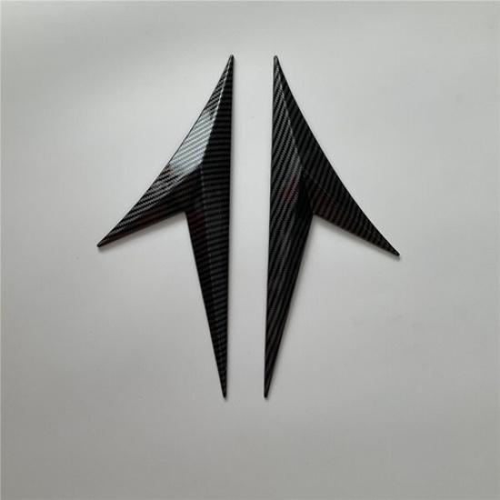 Car Accessories Front Fender Sticker Side Wing Emblem Badge Decor Trim ABS 2Pcs