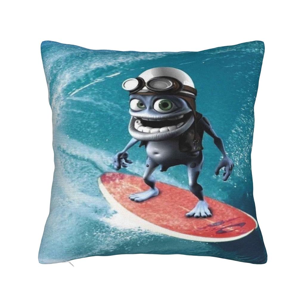 Чехол на подушку с мультяшным Crazy Frog, Аксессуары, Наволочка с принтом, Чехол для декоративной подушки, Домашний декор, Квадратный, Различные размеры