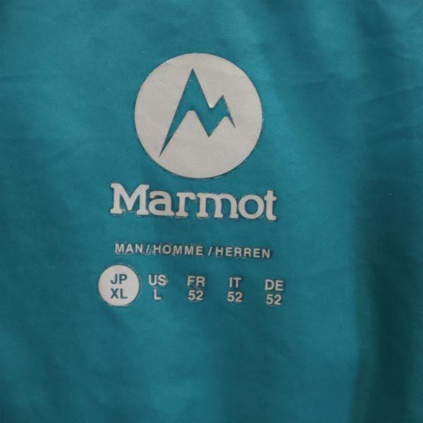 Marmot На открытом воздухе Толстовка на молнии с длинным рукавом XL Синий логотип Мужская Б/У