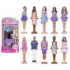 Barbie Mini Barbieland Fashionista Assorted (Nail Color) 10 Micro Dolls Box Sale Dress Up DollHouse Adult Buying Ages 6 and Up Multi 986Aset-JCP97