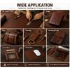 1PC Premium Vegetable-Tanned Leather Hide Matt Finish Natural Cowhide for DIY Leathercraft Bag Making Wallet Material Grain Patt