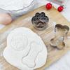 Набор формочек для печенья Yousheng Dog с верхом из ПВХ, формочки для печенья в виде собачьей кости и лапы, симпатичные формочки для печенья в виде животных, форма для лакомства для домашних животных