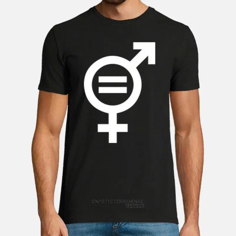 Men and Women Equality Graphic T Shirts Funny Streetwear Vintage T Shirt Hipster Creative Ropa Mujer