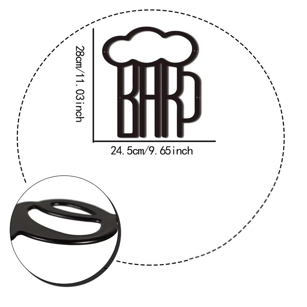 1 шт. Пивная кружка, металлический настенный декор, стильный барный знак, готическая кухня, настенное искусство, уникальный пивной знак, креативные идеи настенного декора для комнаты