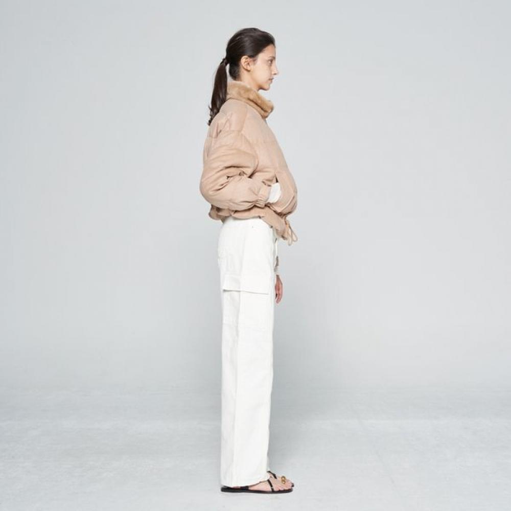 Sabatier Mink Collar Goose Down Padding Jacket J124509s