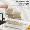 Yousheng Foldable Drain Bowl Rack Collapsible Dish Drainer Extendable Dish Strainer Cutlery Holder Plate Storage Rack Kitchen Organizer