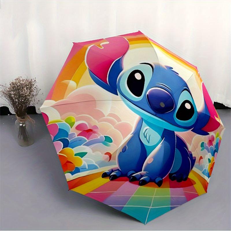 1pc Stitch Automatic Open/close, All-Season Portable Folding Umbrella for Women & Men, Durable Frame yy250805012