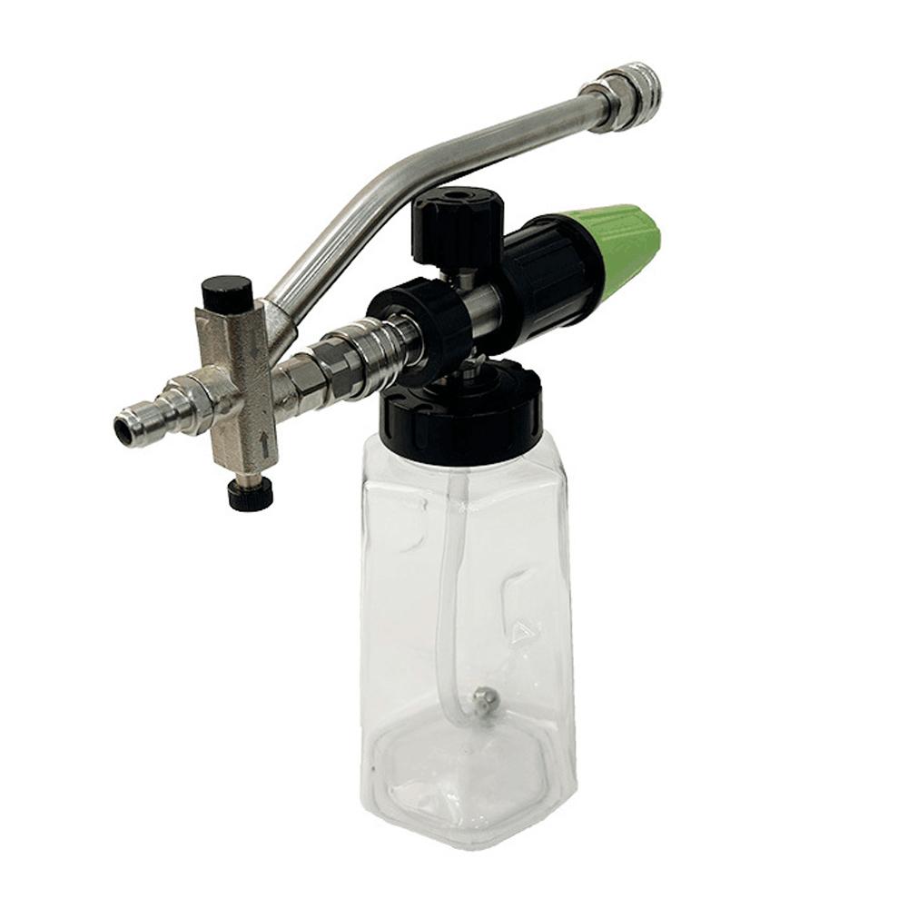 Foam Cannon for Pressure Washer with Dual-Connector Tool, Car Foam   with 1/4'' Quick Connect 1L Transparent Bottle