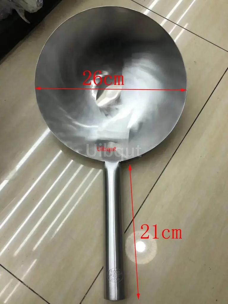 Large Big Thick Stainless Steel Mesh Strainer Colander Wok Wooden Handle Cookware Oil Flour Sifter Colander Kitchen Cooking Wok
